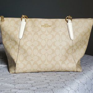Coach Top Zip Tote Purse